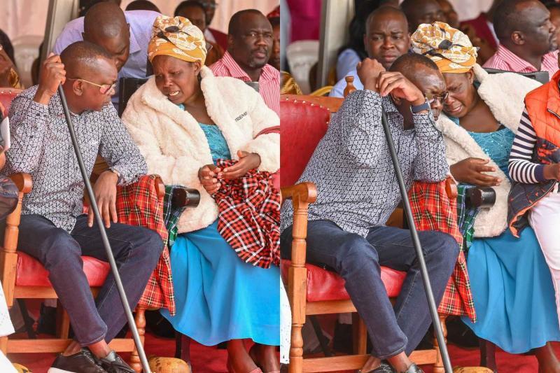Collage Photo of MP Oscar Sudi with Chepchir Sigilai.